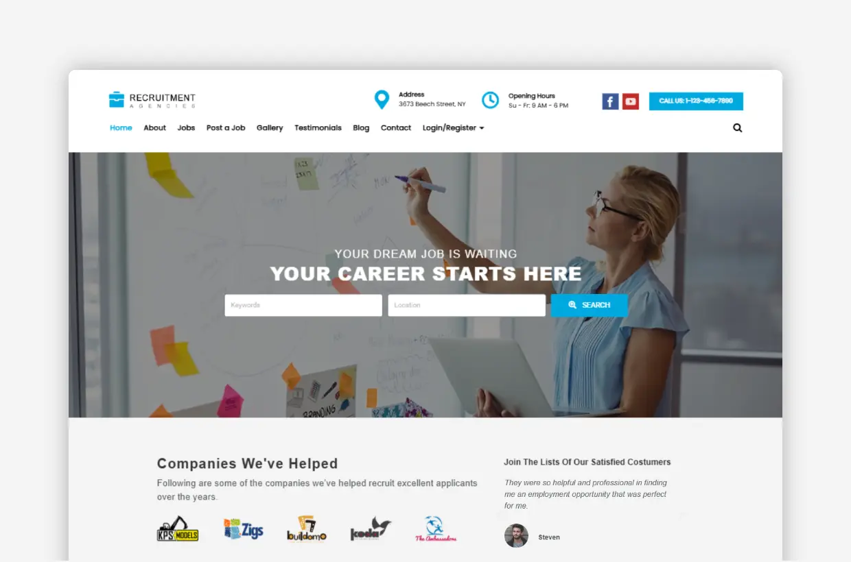 Recruitment Agencies WordPress Theme