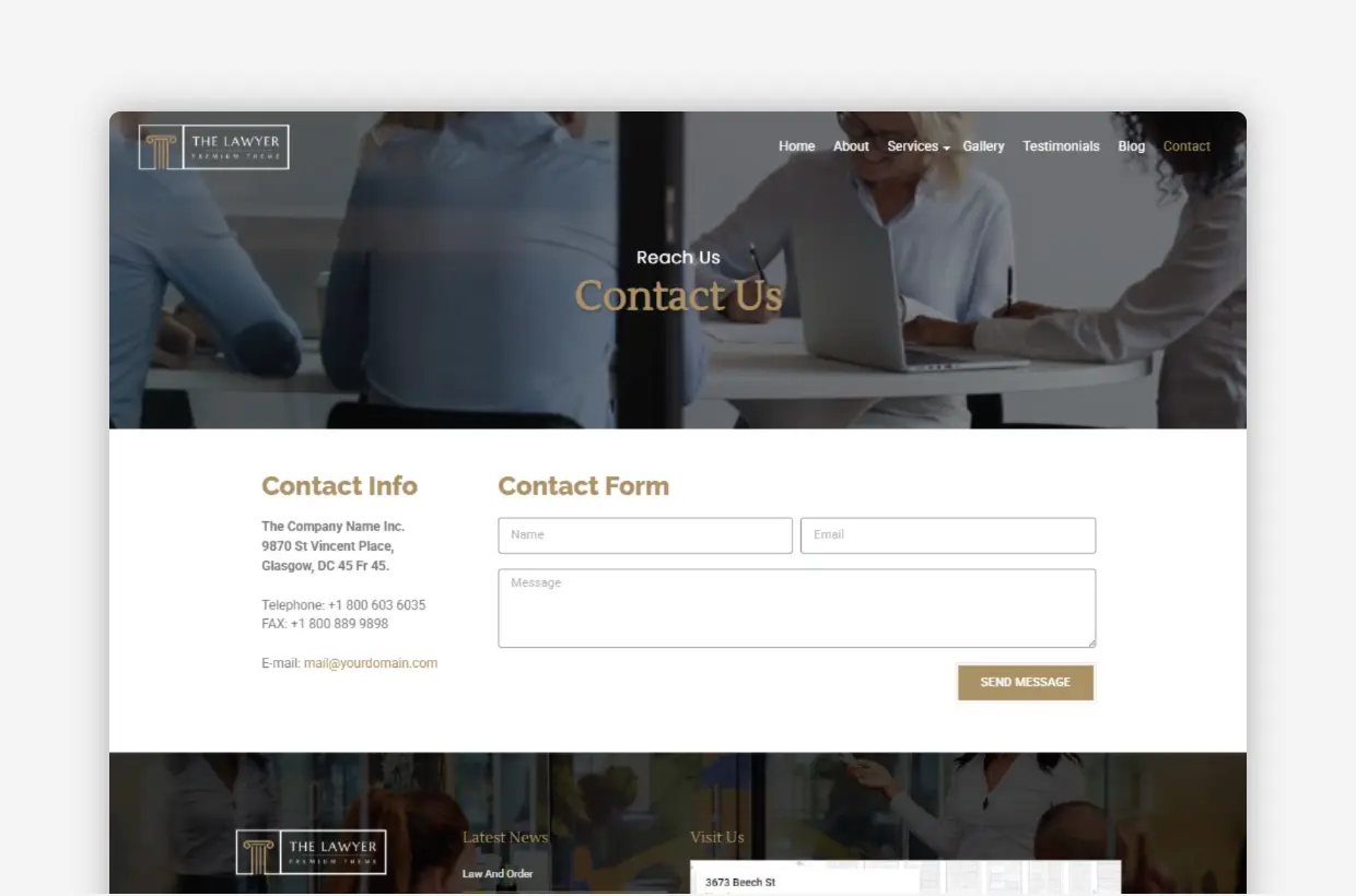 Advocate WP Template