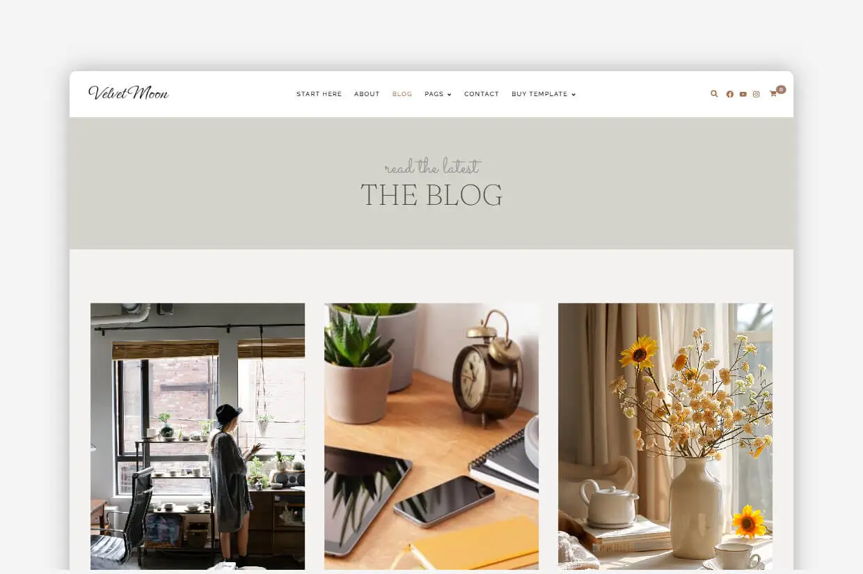 Premium Velvet-Moon WordPress Template