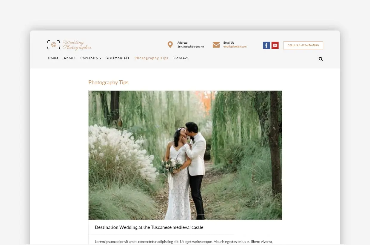 Premium Wedding Agency WordPress Template