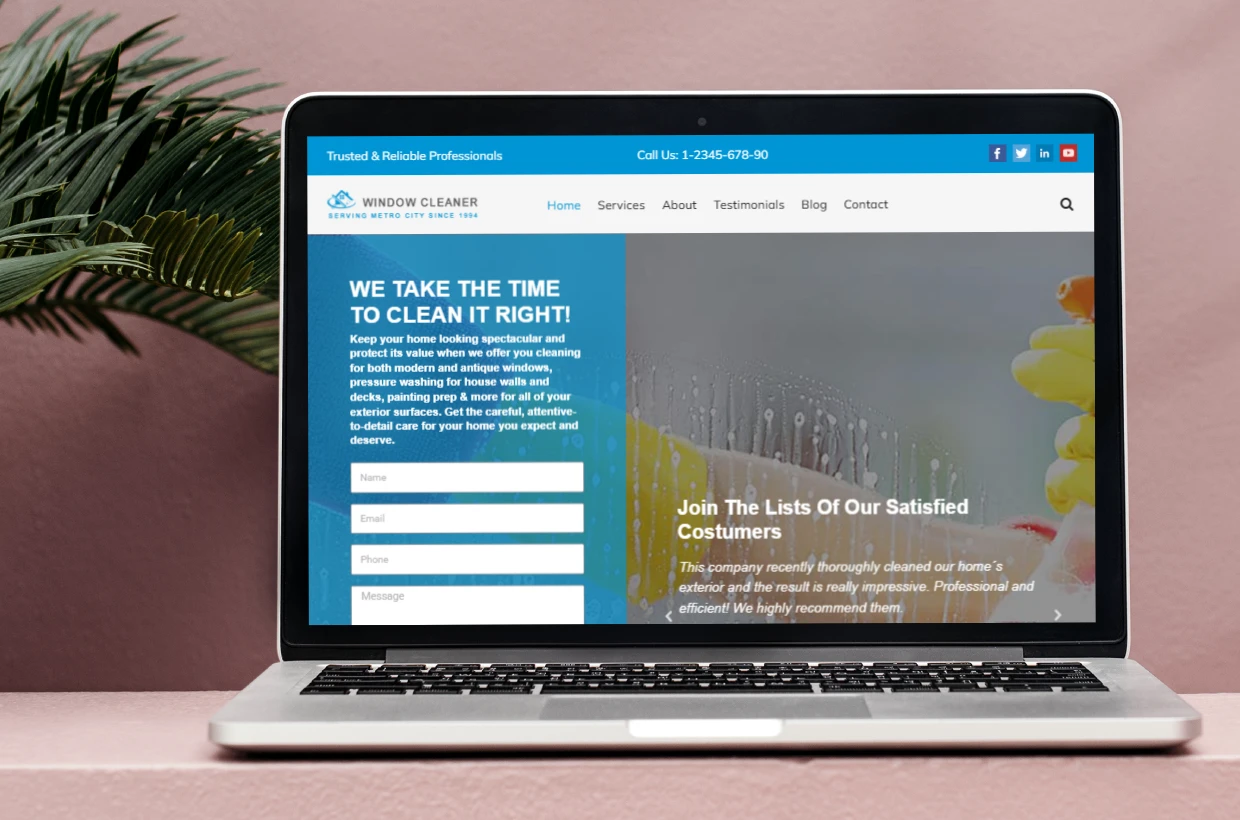 Cleaning Services WordPress Template