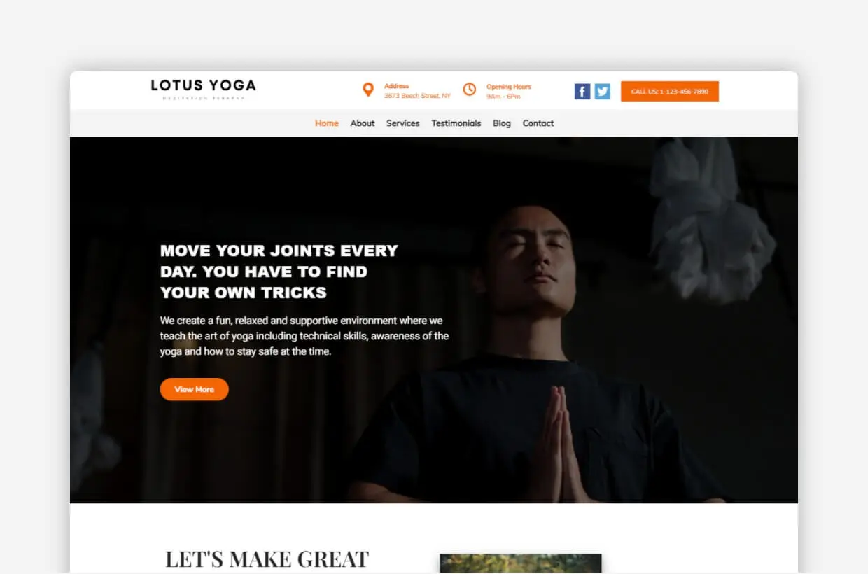 Yoga WordPress Theme: Best Yoga WordPress Theme